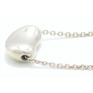 TIFFANY Co Elsa Peretti Bean Pendant Necklace Sterling Silver